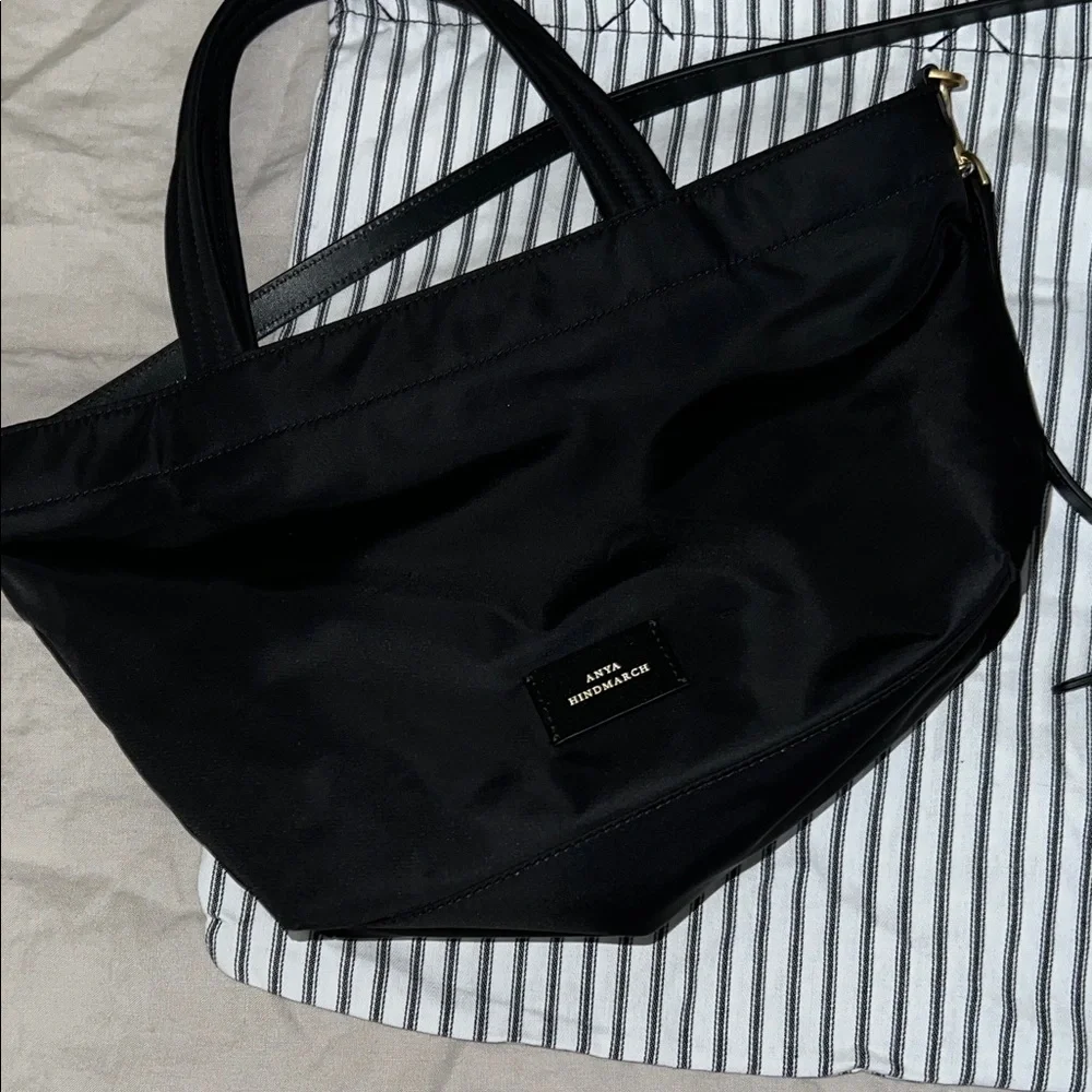 Anya Hindmarch E/W Eyes Mini Crossbody Black Tote - Picture 3 of 12